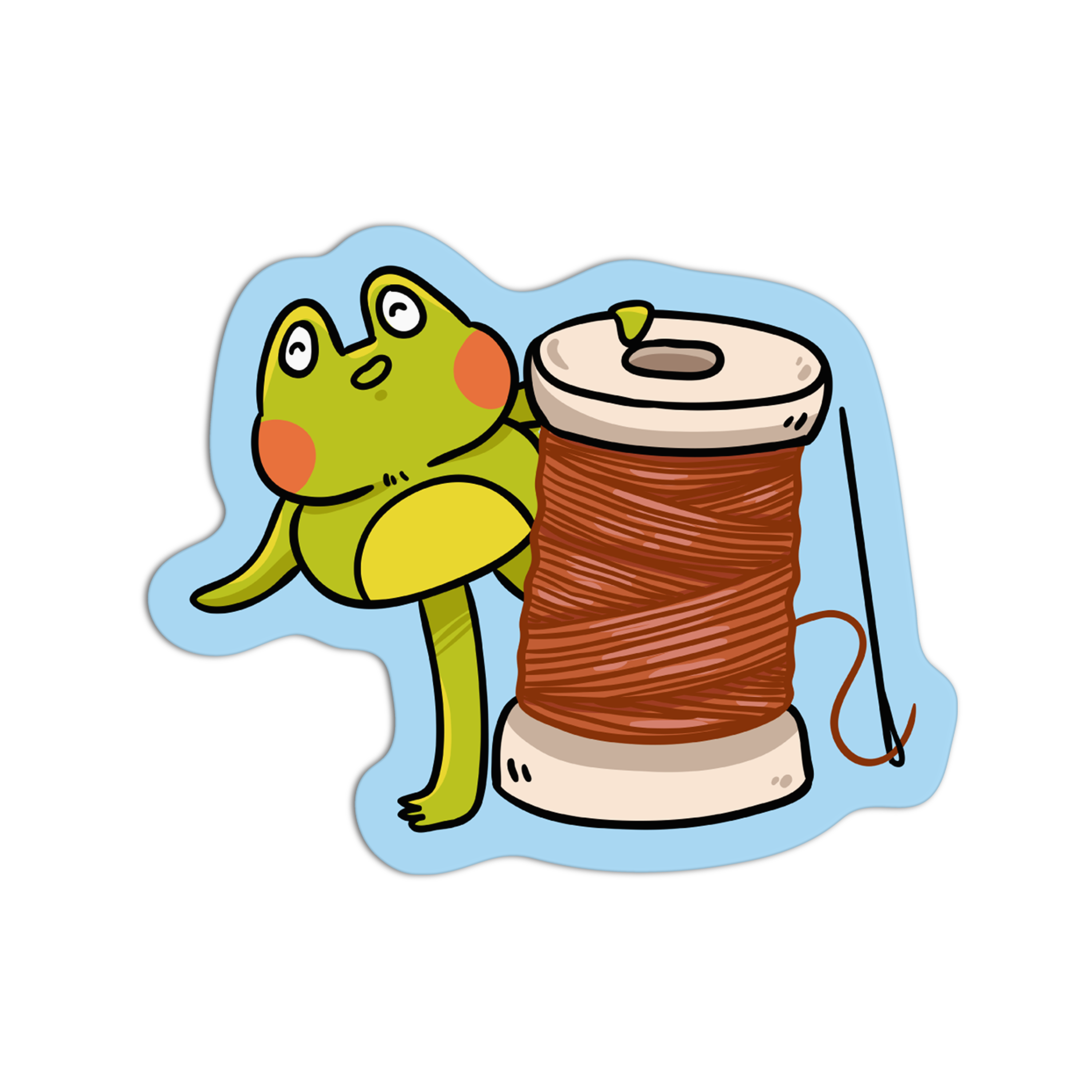 Frog & Thread Arts & Crafts Sticker – GirlsPrintingHouse