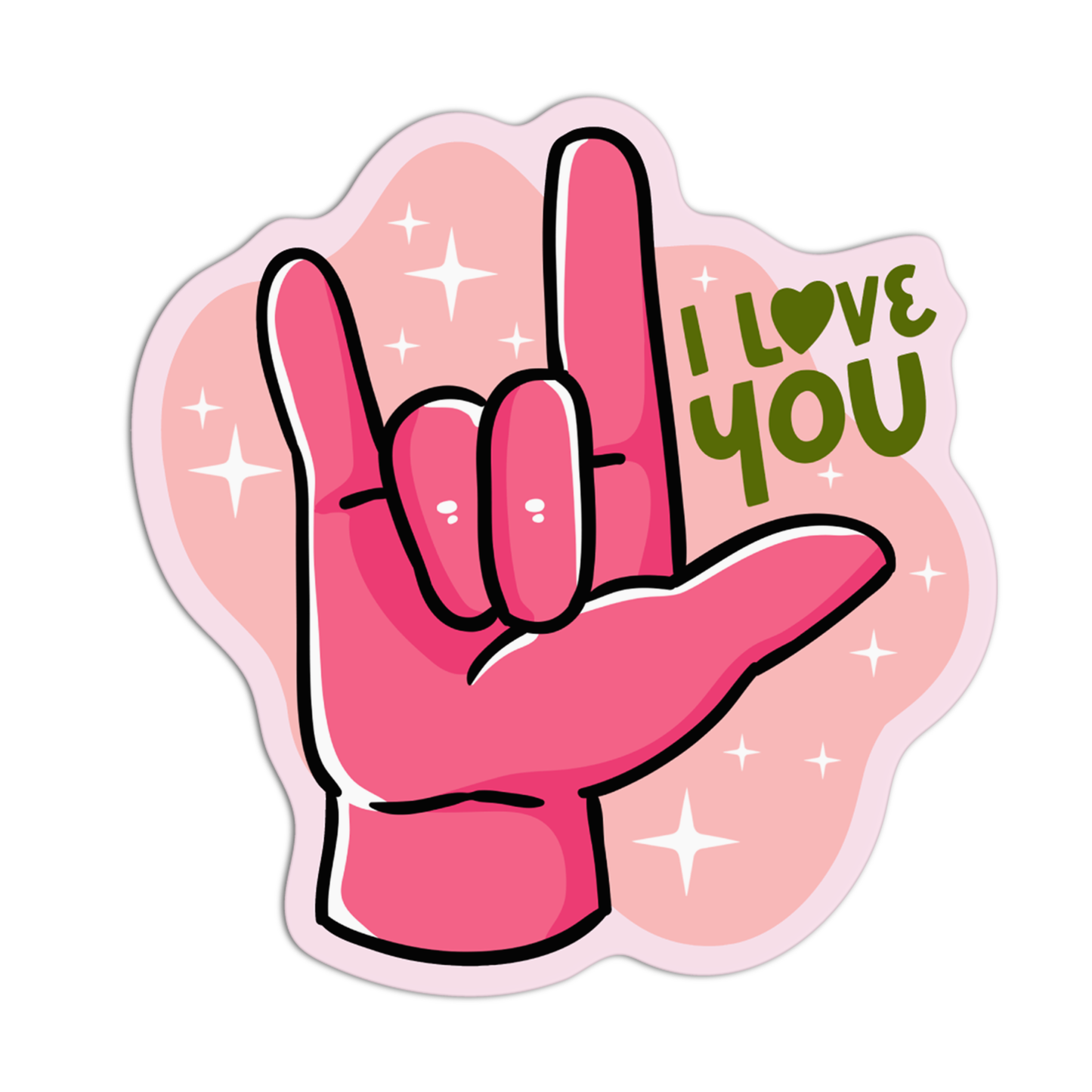 I Love You ASL Sticker