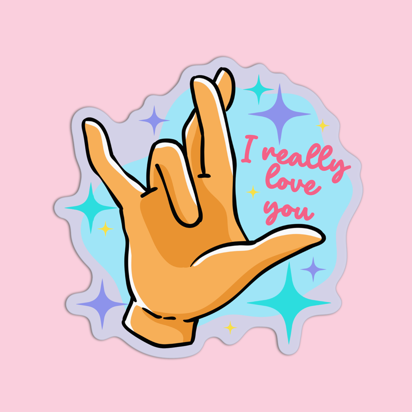 I Really Love You ASL Sticker