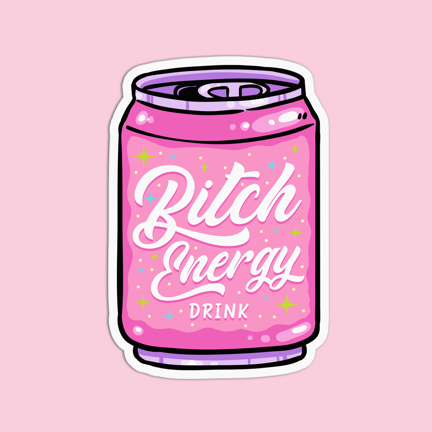 Bitch Energy Drink Sticker