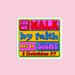 For we walk by faith and not by sight - 2 Corinthians 5:7 Bible Verse Sticker