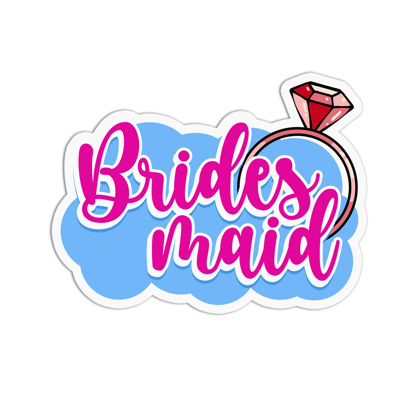 Brides Maid Bachelorette Sticker