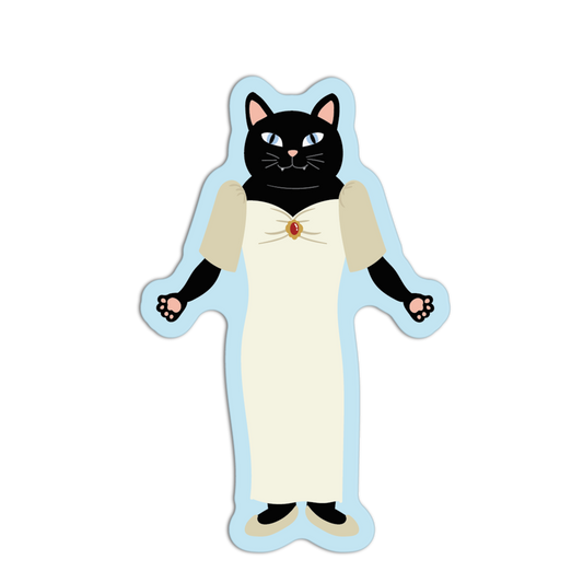 Black Filipiñiana Cat Series Stickers