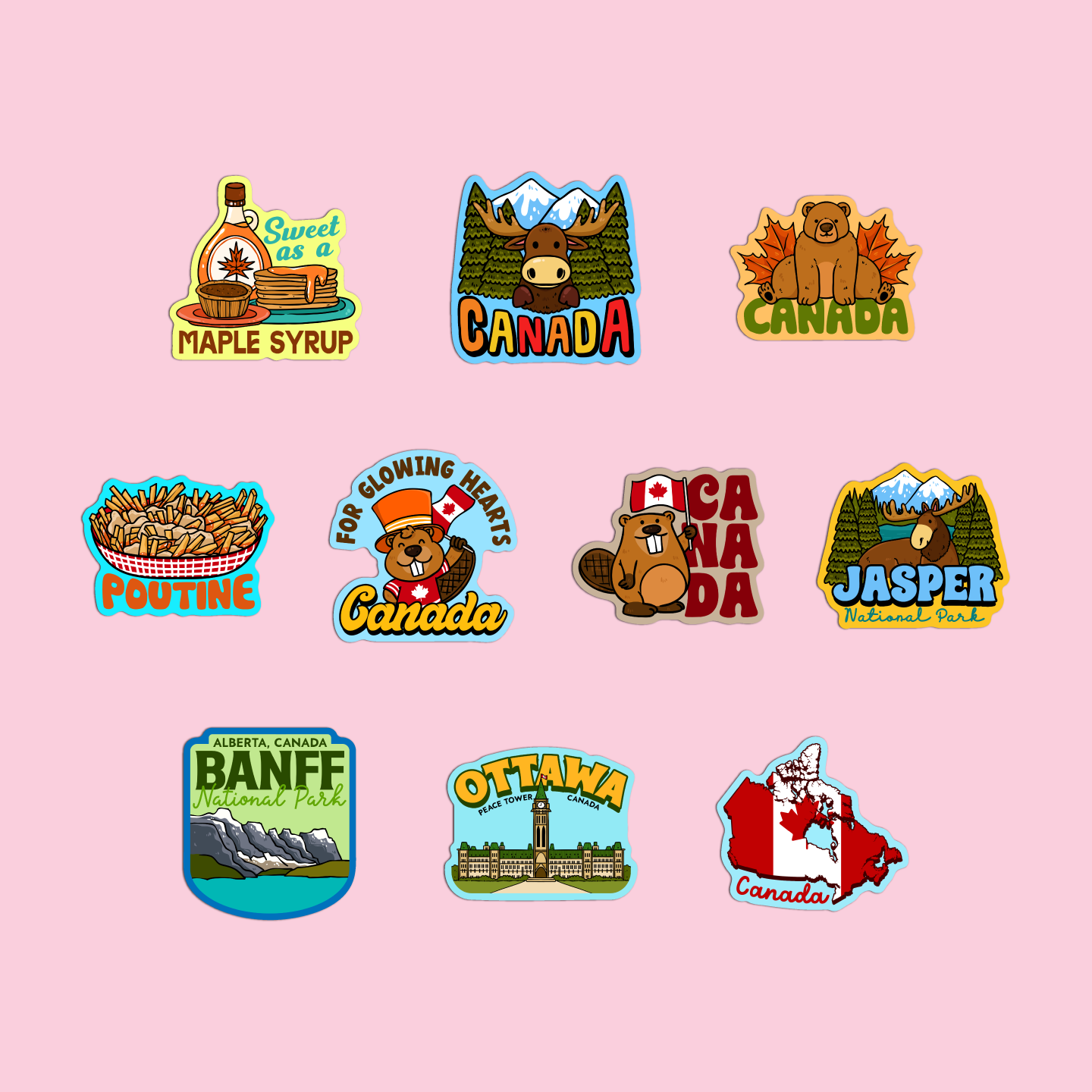 Canada Sticker Collection – GirlsPrintingHouse