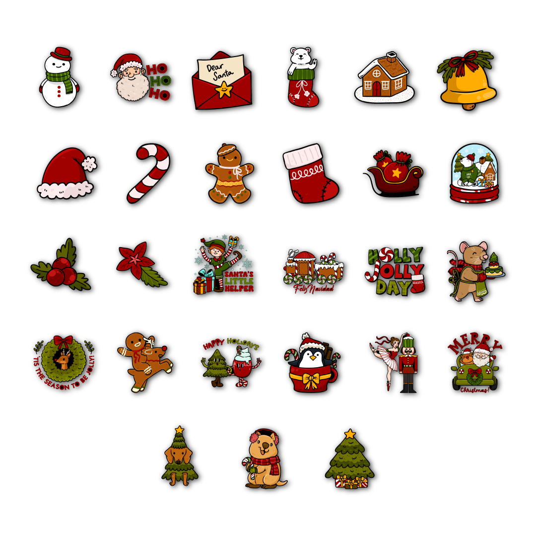 Christmas 2023 Sticker Pack – GirlsPrintingHouse