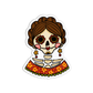 Mexican Skull Day Of the Dead Halloween Sticker