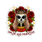 Dia de Los Muertos Skull Day Of the Dead Halloween Sticker