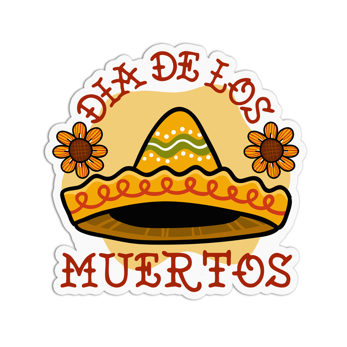 Dia De Los Muertos Day Of the Dead Halloween Sticker