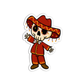 Mexican Skull Man Day Of the Dead Halloween Sticker