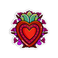 Heart Day Of the Dead Halloween Sticker