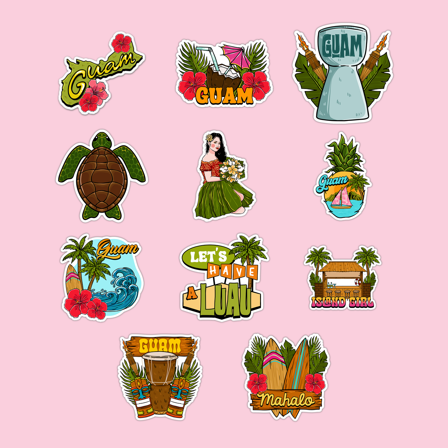 Guam Collection Sticker Pack