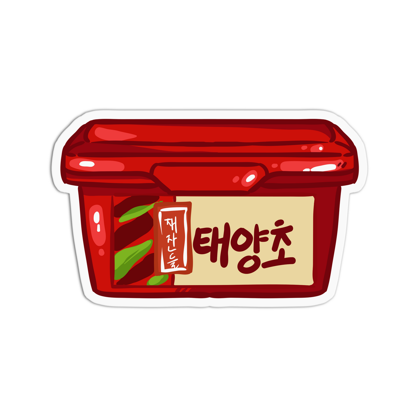 Red Chili Pepper Paste Taeyangcho Asian Food Sticker