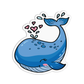 Blue Whale Sea Creature Sticker