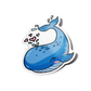 Blue Whale Sea Creature Sticker