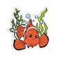 Clown Fish Sea Creature Sticker