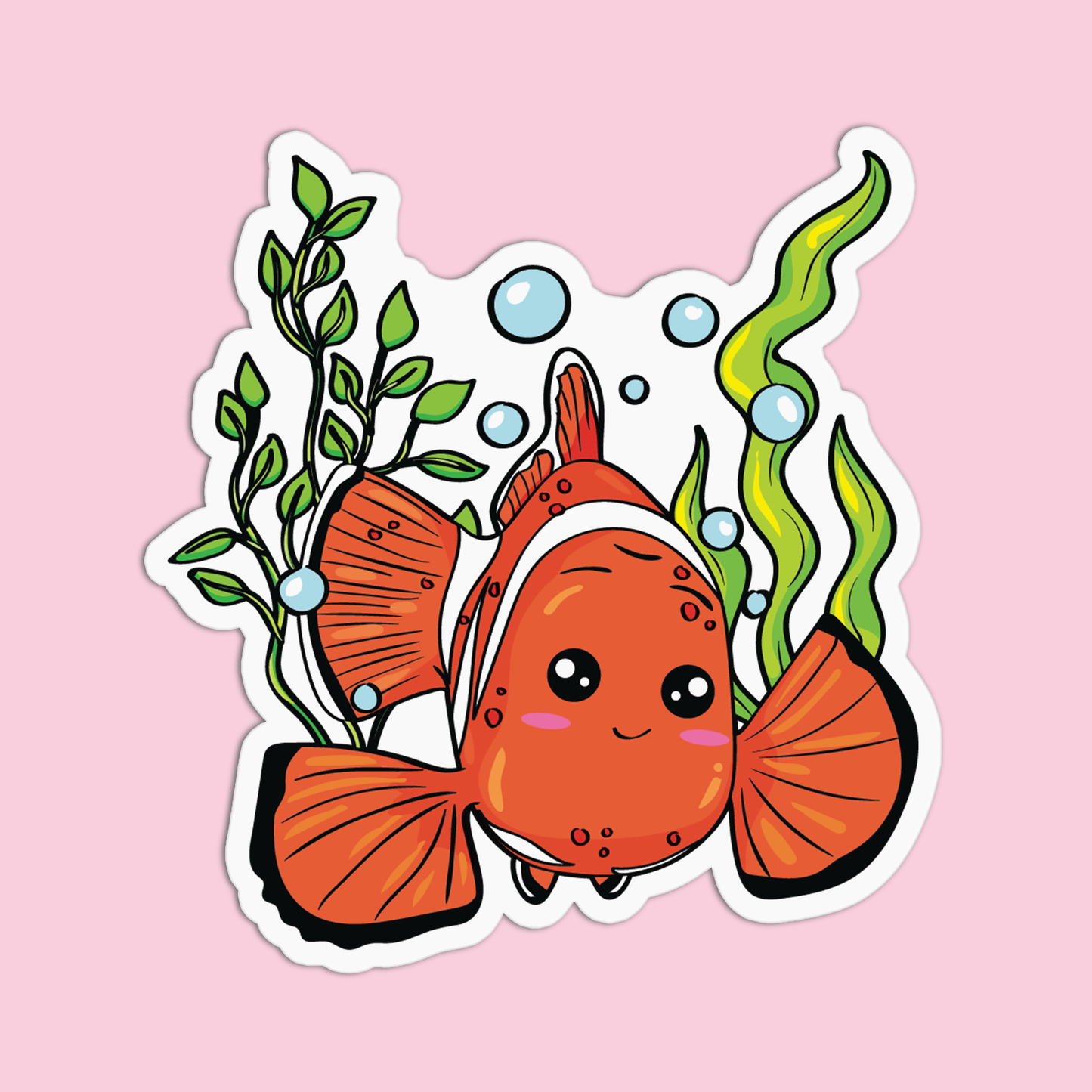 Clown Fish Sea Creature Sticker