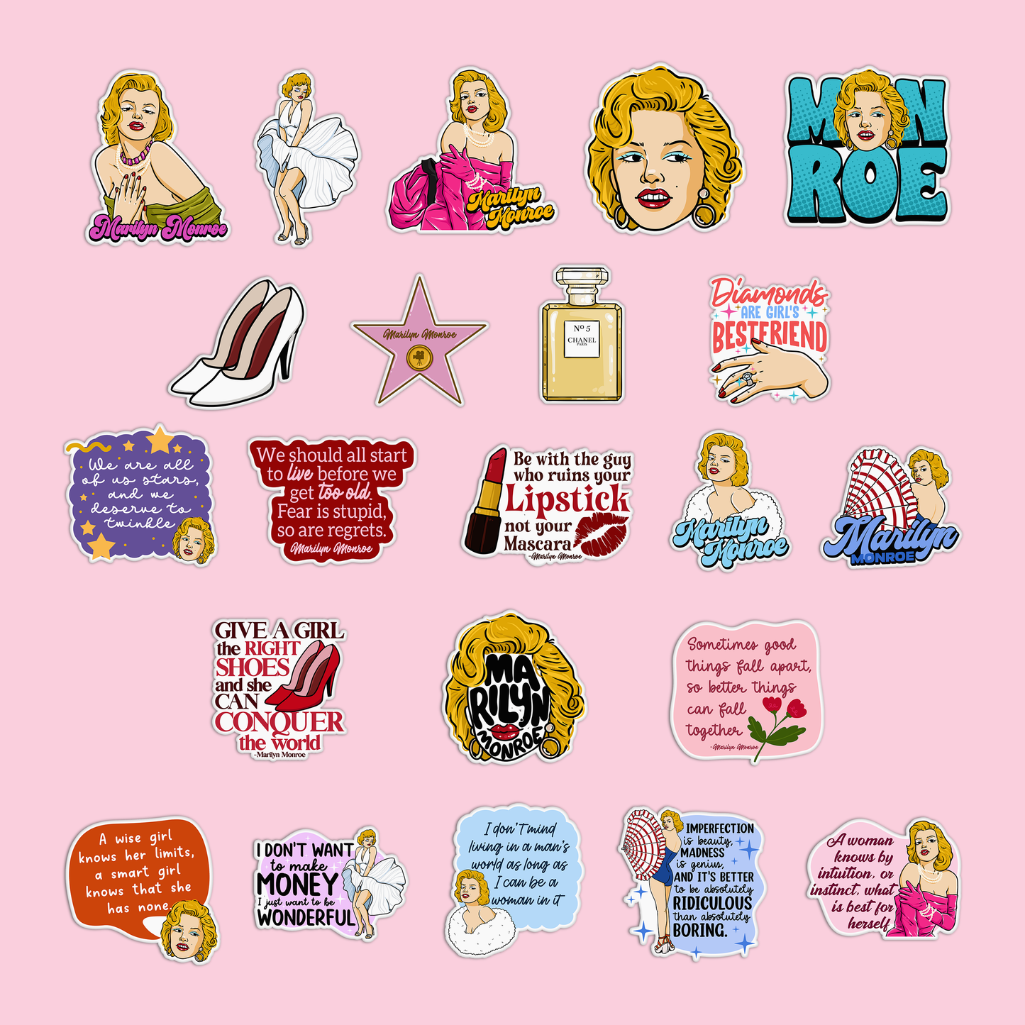 Marilyn Monroe Sticker Pack