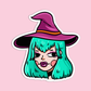 Witch Girl Halloween Stickers