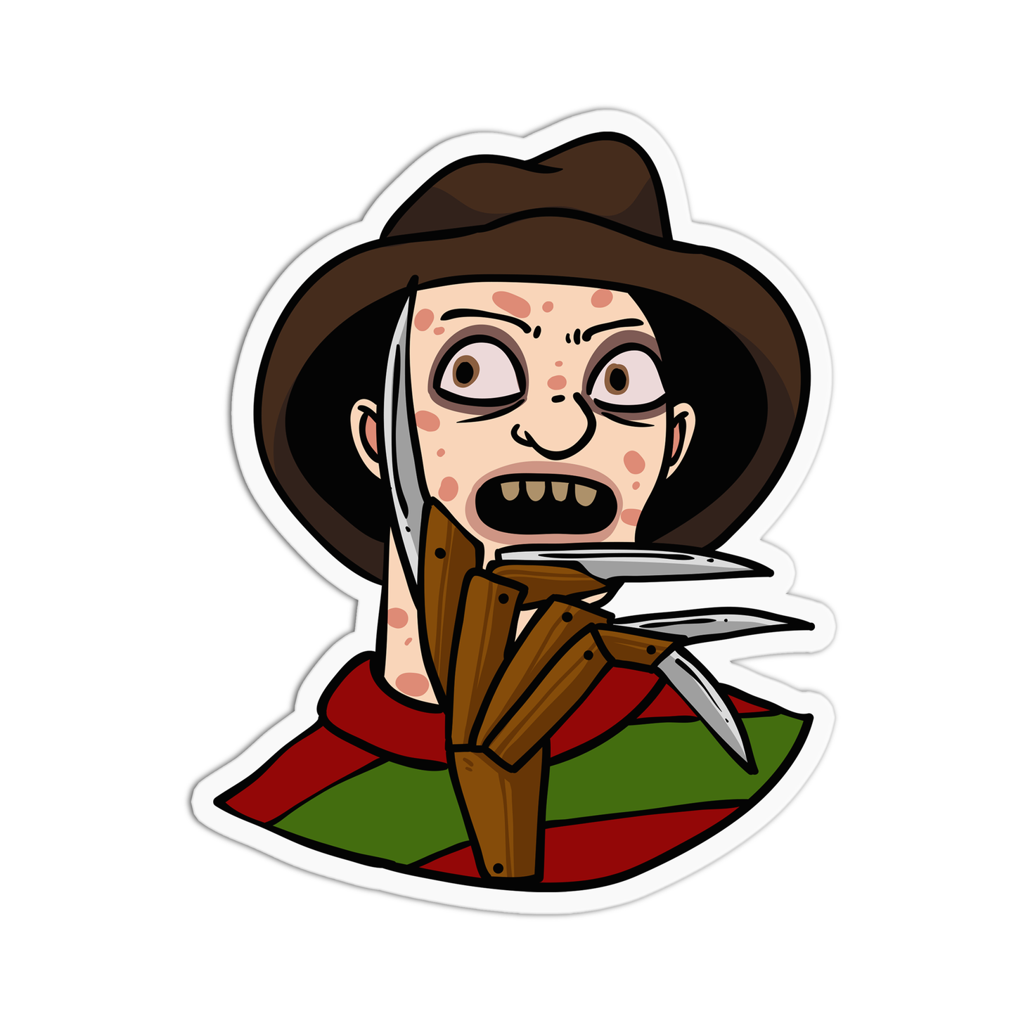 Freddy Krueger Halloween Sticker