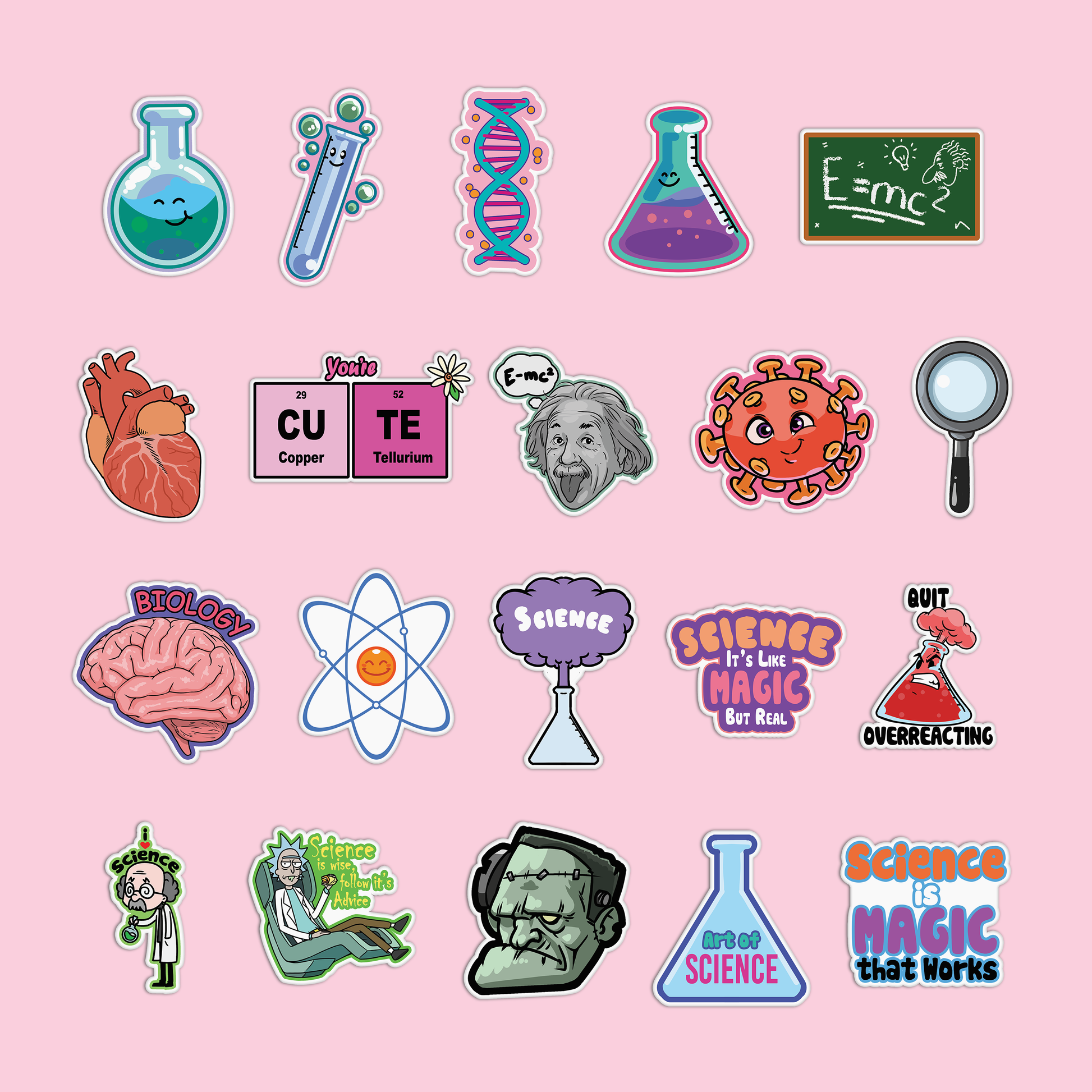 Science Sticker Pack – GirlsPrintingHouse