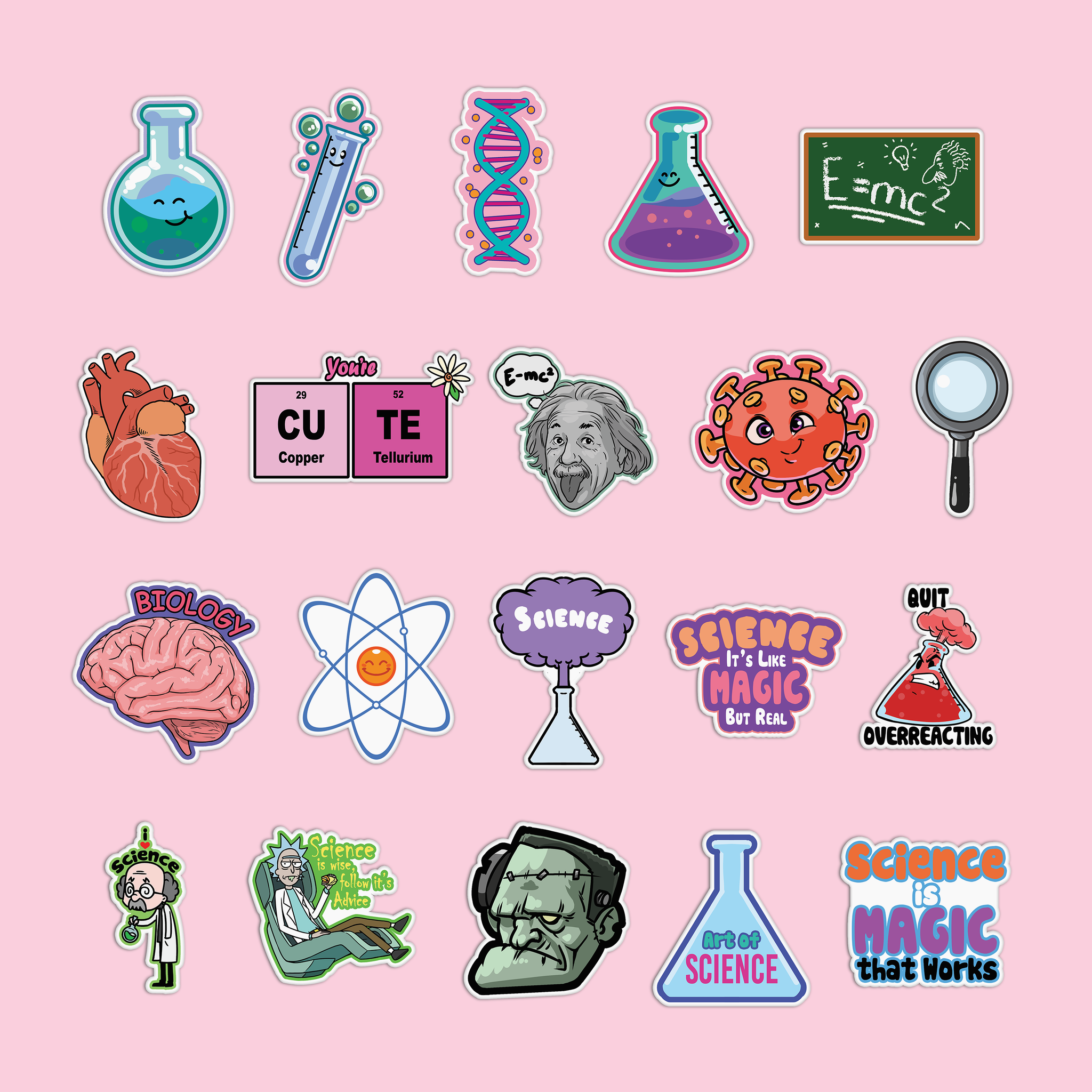 Science Sticker Pack – GirlsPrintingHouse