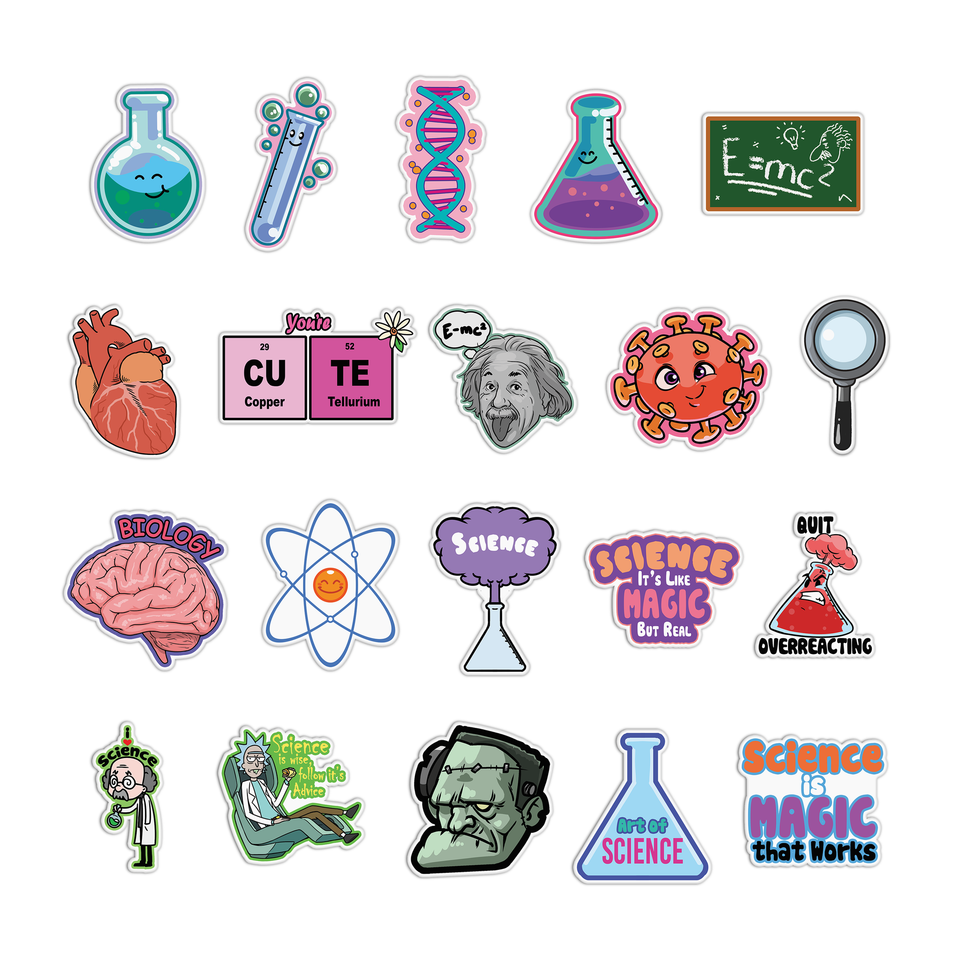 Science Sticker Pack – GirlsPrintingHouse