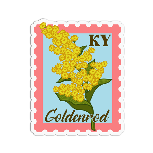 Kentucky Goldenrod State Flower Stickers