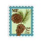 Maine White Pine Cone State Flower Stickers