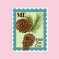 Maine White Pine Cone State Flower Stickers