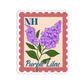 New Hampshire Purple Lilac State Flower Stickers