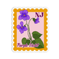 New Jersey Purple Violet State Flower Stickers