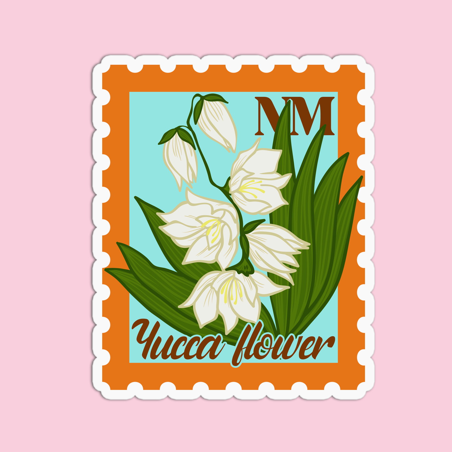 New Mexico Yucca State Flower Stickers