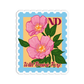 North Dakota Wild Prairie Rose State Flower Stickers