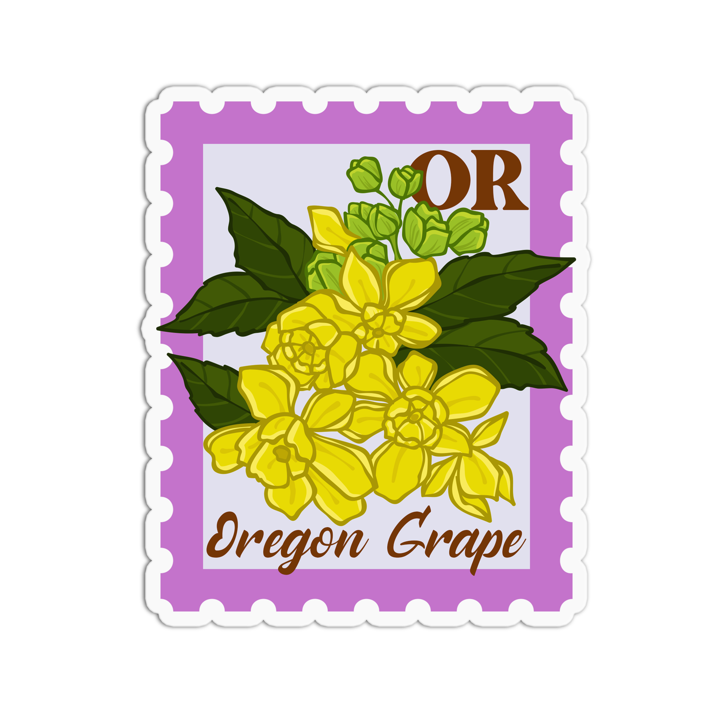 Oregon Grape State Flower Stickers