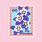 Colorado Blue Columbine State Flower Stickers