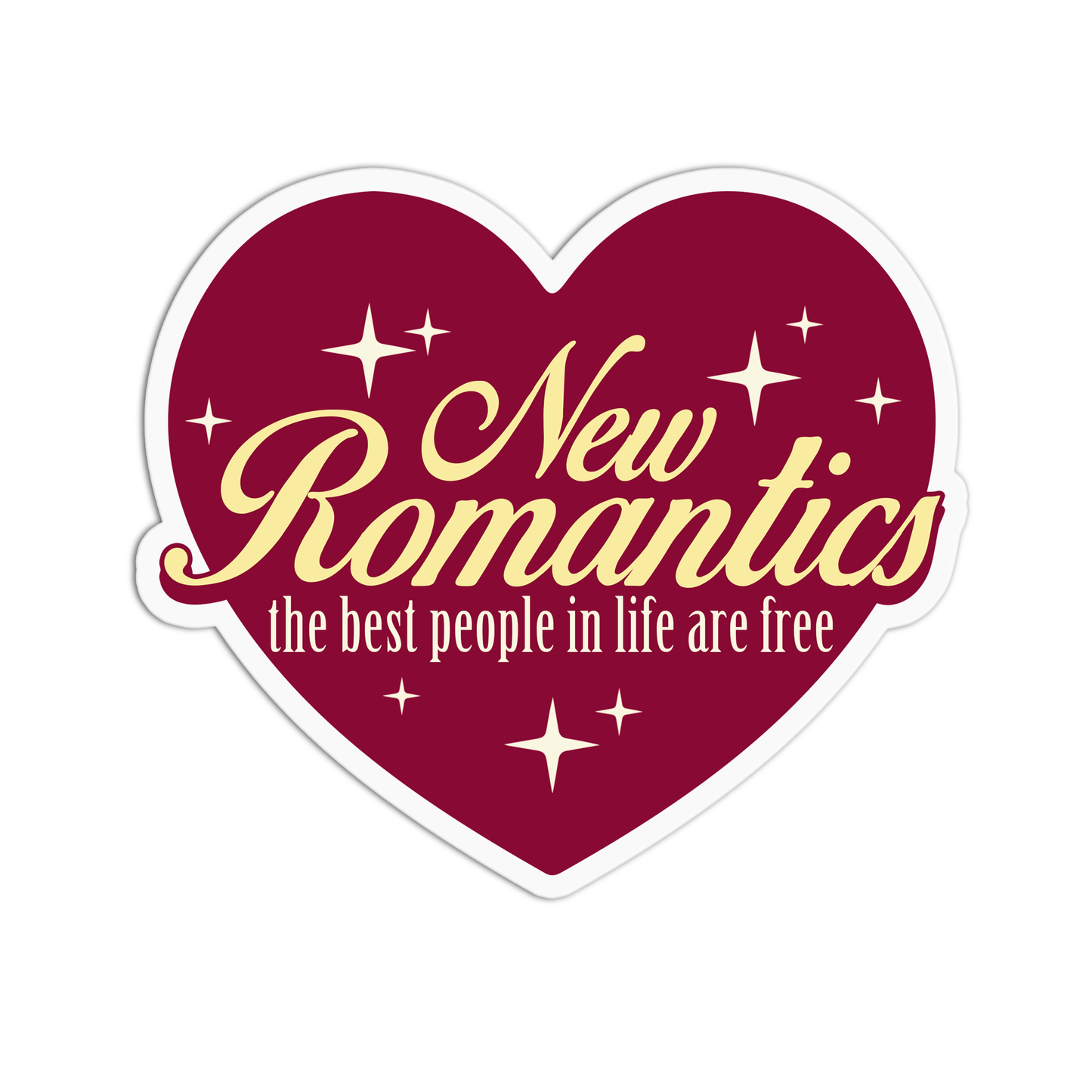 New romantics the best people in life are free Taylor Swift Sticker