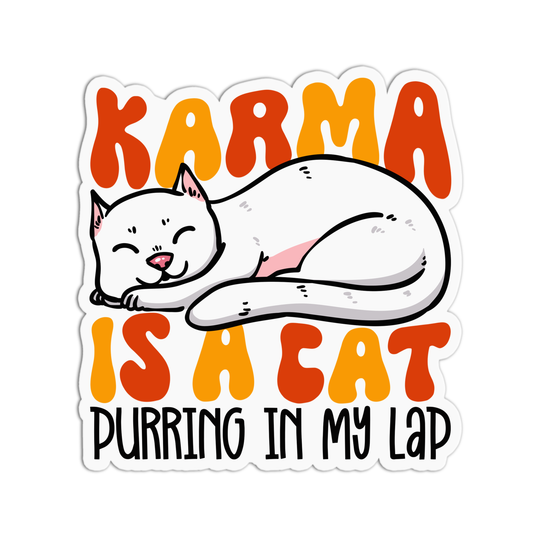 Karma is a cat Taylor Swift Sticker