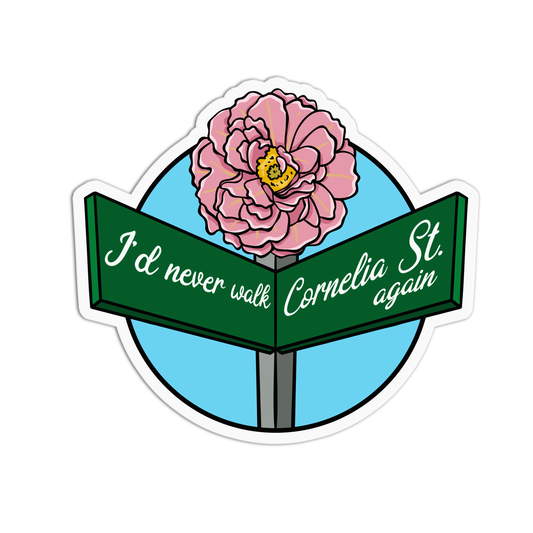 I'd never walk Cornelia Street again Taylor Swift Sticker