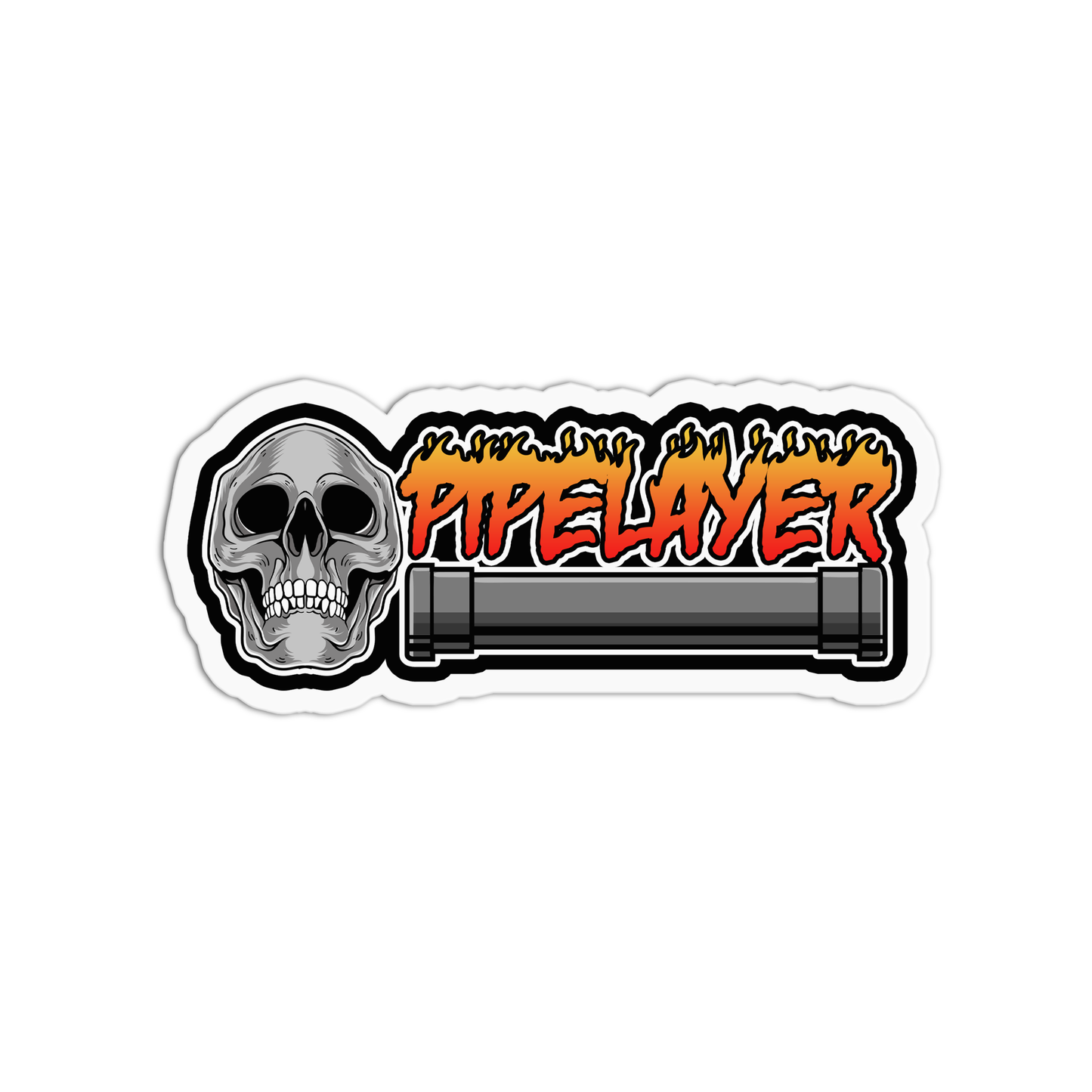 Pipelayer Utility Worker Sticker