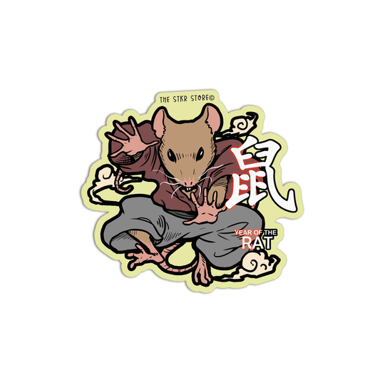 Year Of The Rat Zodiac Sticker