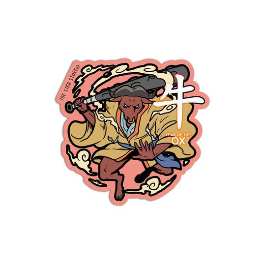Year Of The Ox Zodiac Sticker