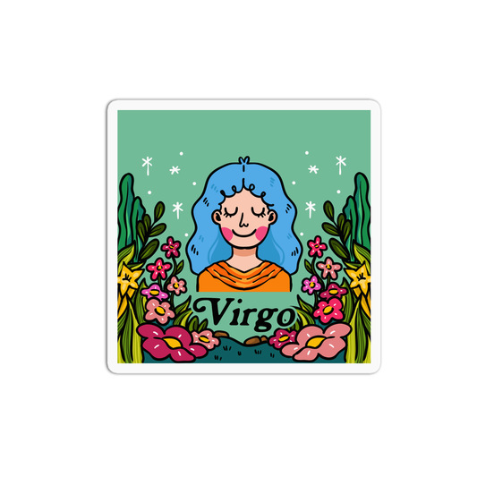 Virgo Zodiac Sign Sticker