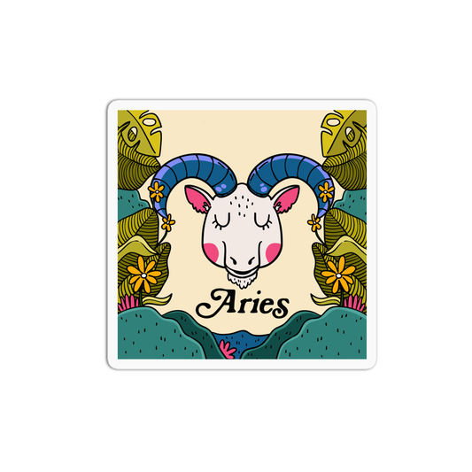 Aries Zodiac Sign Sticker