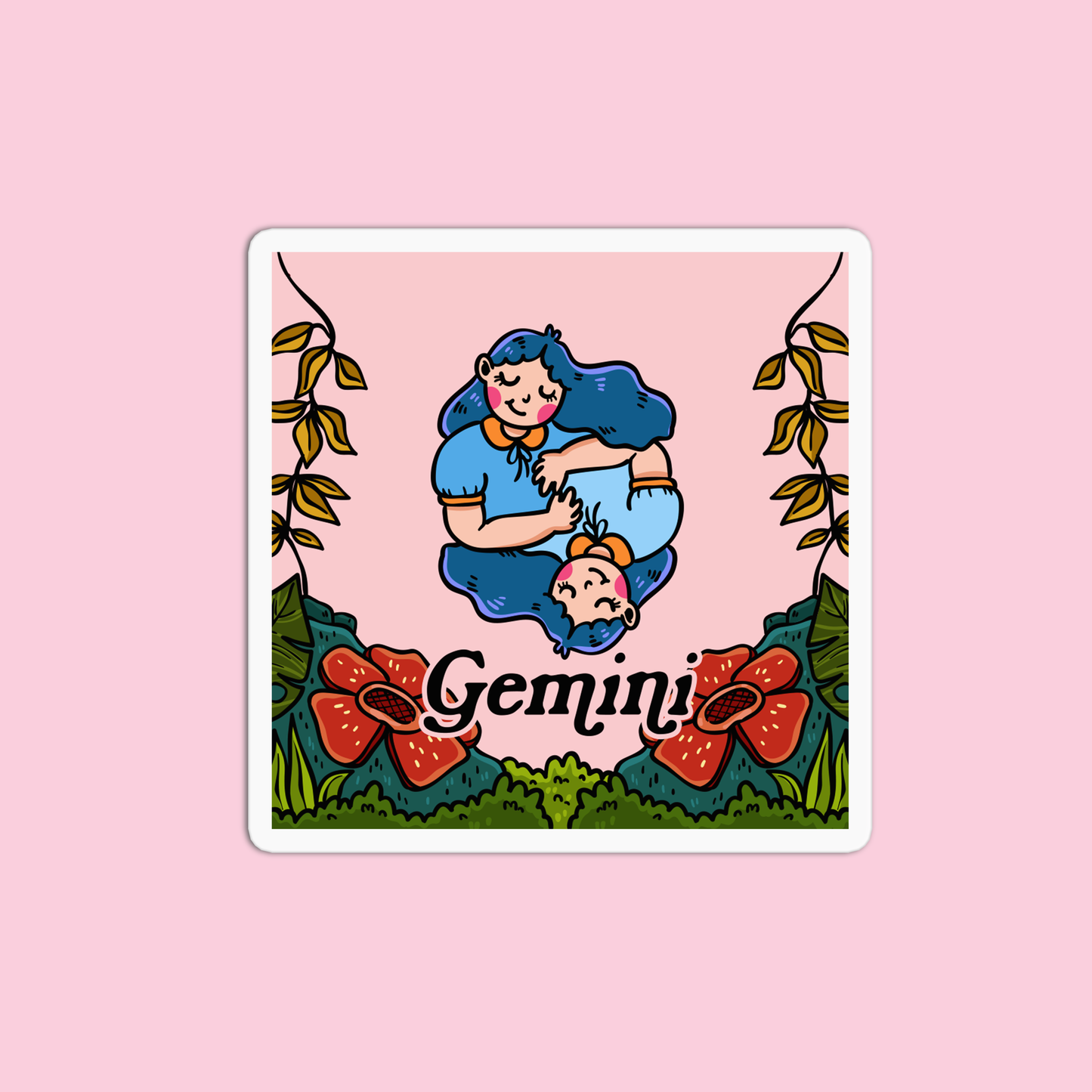 Gemini Zodiac Sign Sticker