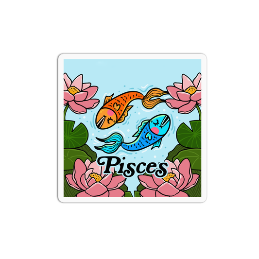 Pisces Zodiac Sign Sticker