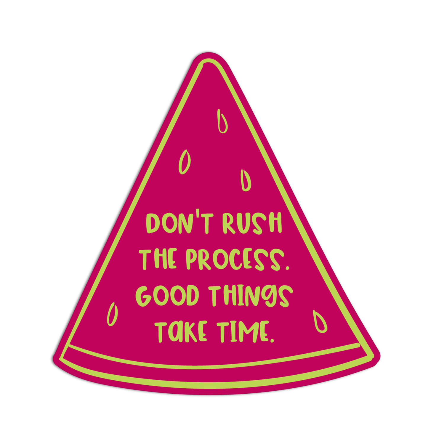 Good Things Take Time Quote for Coffee Stickers