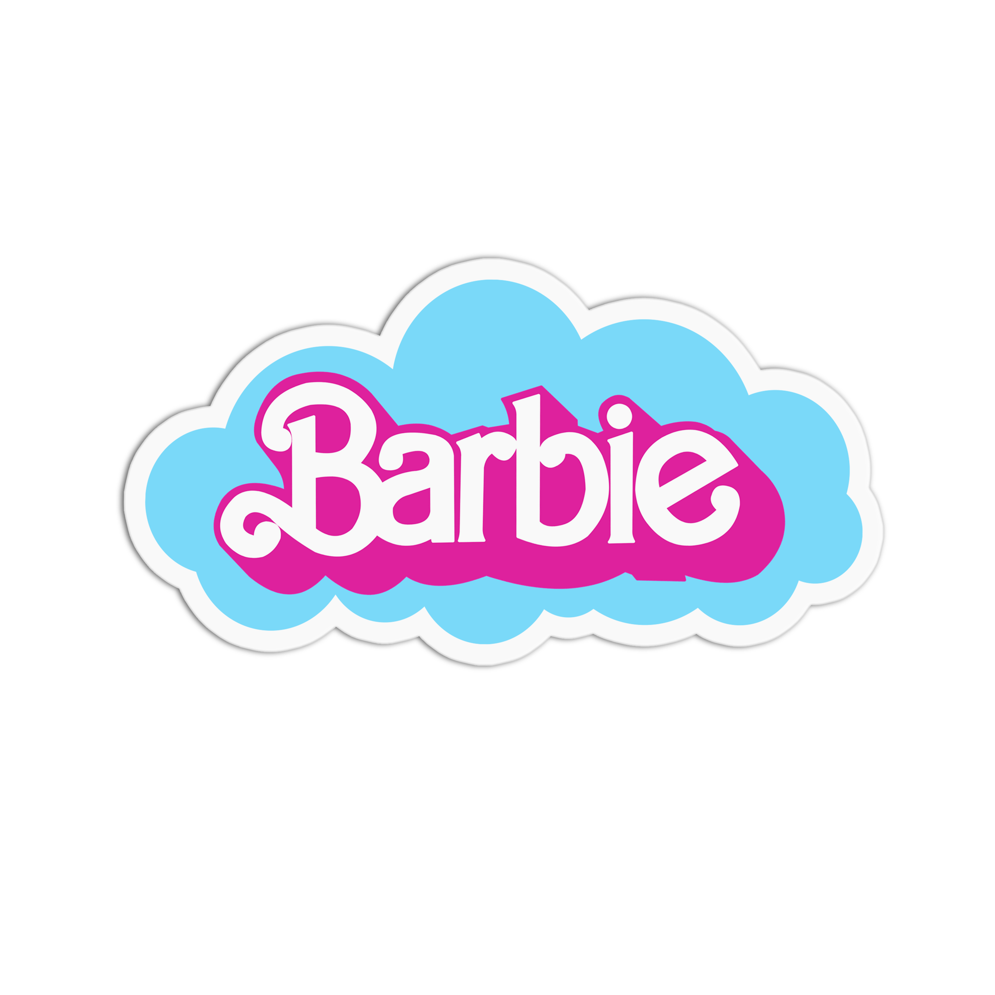 Barbie online logo sticker