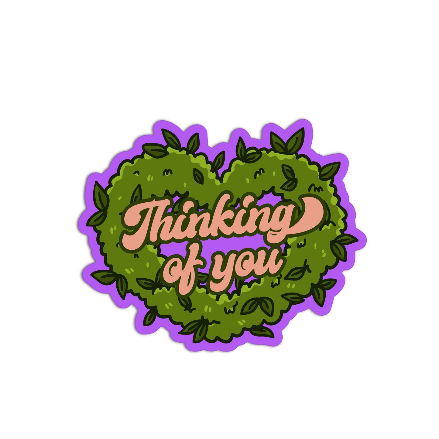 Thingking Of You Canna Sticker