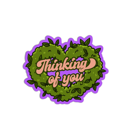 Thingking Of You Canna Sticker