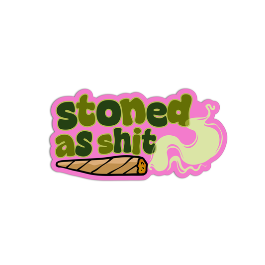 Stoned As Shit Canna Sticker
